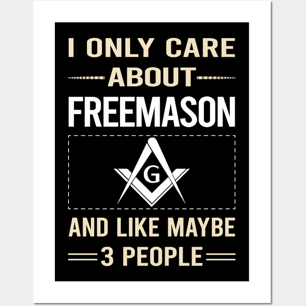 Funny 3 People Freemason Freemasonry Masonry Masonic Mason Stonemason Illuminati Wall Art by relativeshrimp